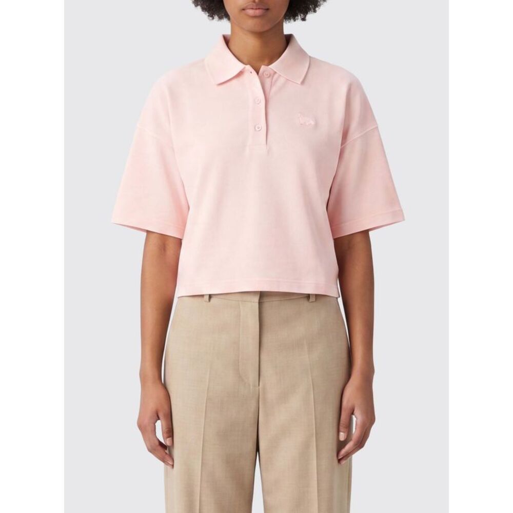 Maison Kitsune Organic Cotton Polo Shirt With Tone-On-Tone Logo